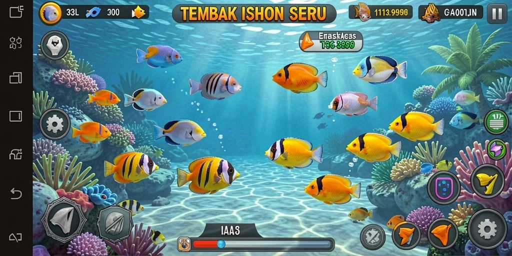 Screenshot permainan Tembak Ikan 33L yang menampilkan aksi seru!