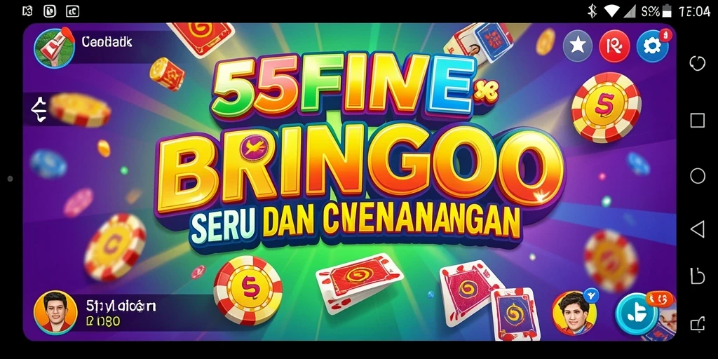 Tampilan gameplay seru dari 55FIVE menunjukkan keseruan permainan Bingo.