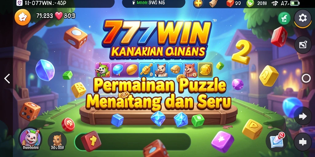 Tampilan gameplay <strong>777WIN</strong> yang menarik dengan beragam puzzle menantang.