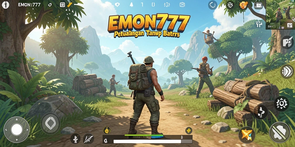 Gameplay buka dunia dalam EMON777 yang menarik.