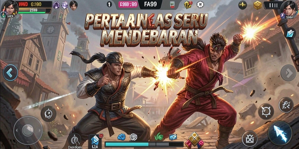 Gameplay FA99 menampilkan pertarungan mendebarkan antara karakter-karakter ikonik.