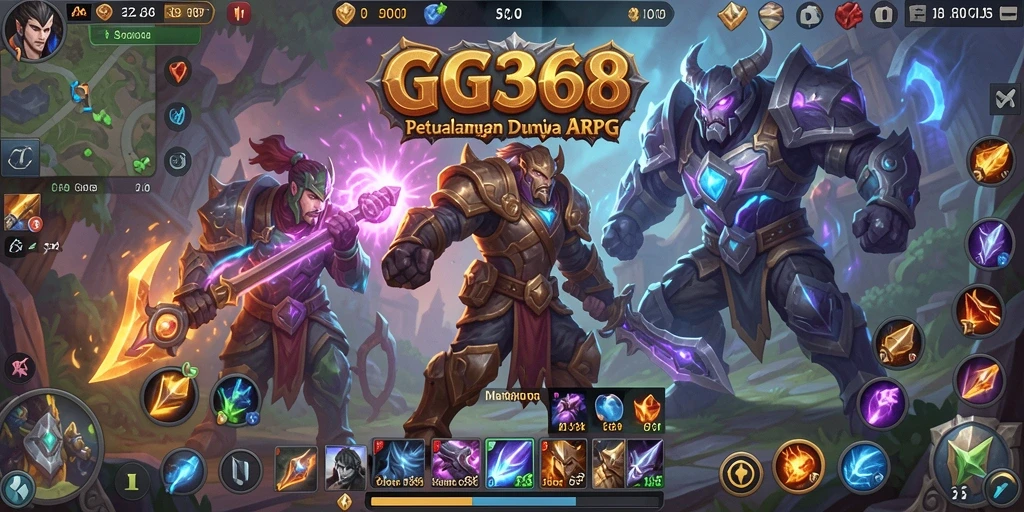 Tampilan gameplay ARPG yang menarik dan penuh aksi dalam GG368.