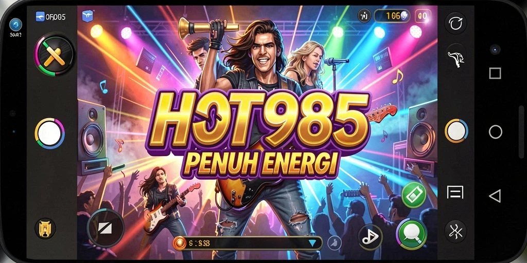 Tampilan gameplay <strong>HOT985</strong> yang penuh warna dan energik.