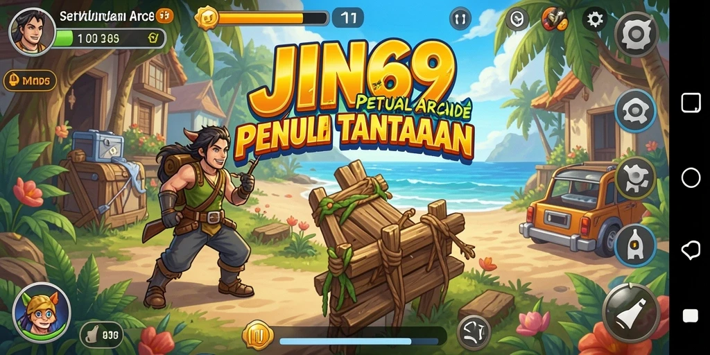 Tampilan gameplay seru dari game Arcade JIN69.