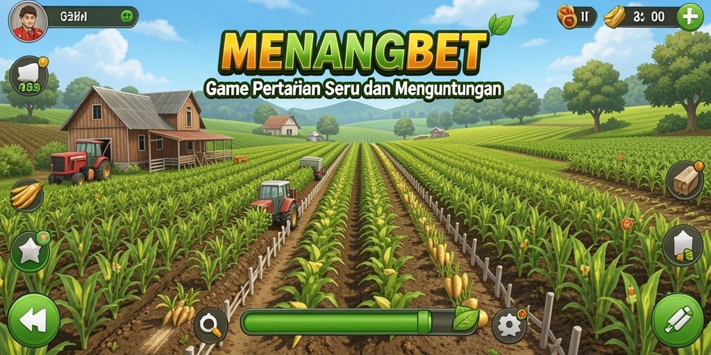 Tampilan gameplay menarik dari MENANGBET dengan elemen pertanian.