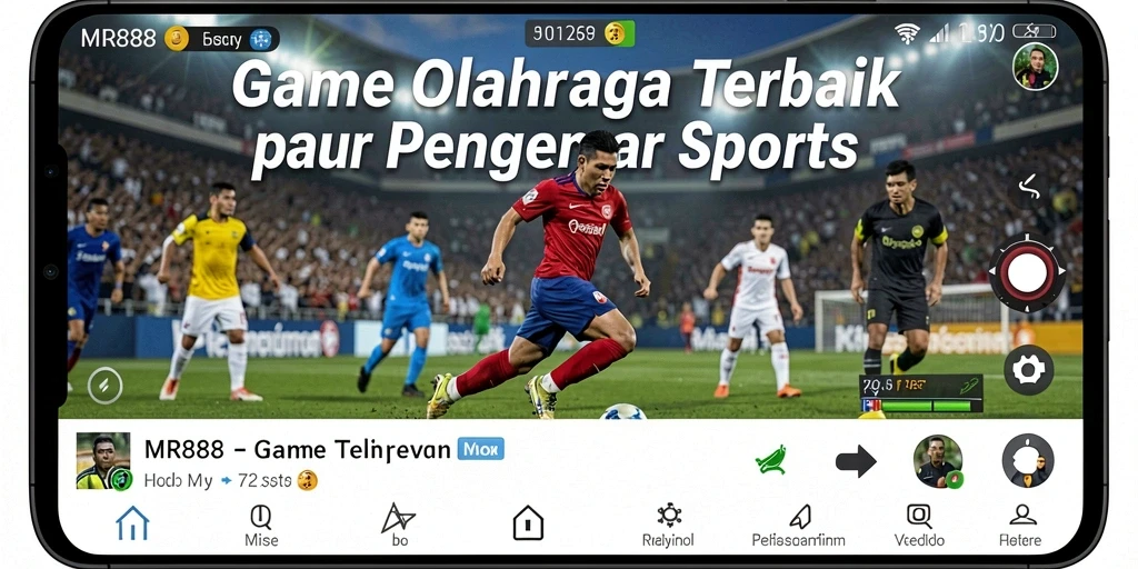 Tangkapan layar gameplay MR888 dengan aksi olahraga yang mendebarkan.