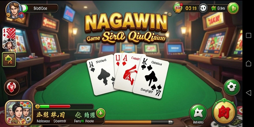 Tampilan gameplay seru dari NAGAWIN yang penuh strategi QiuQiu.