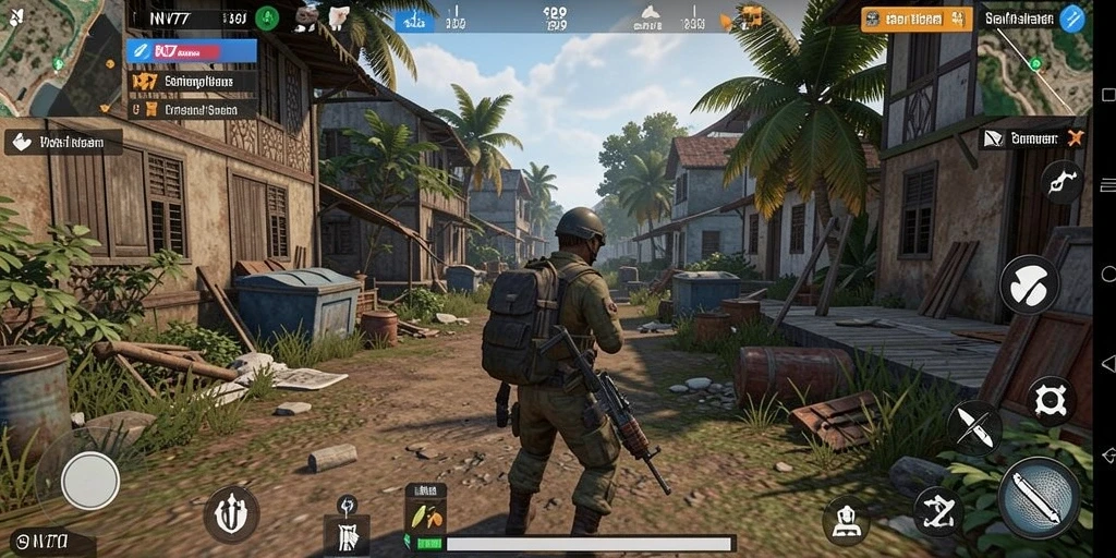 Screenshot gameplay <strong>NV77</strong> menunjukkan suasana simulasi yang mengasyikkan.