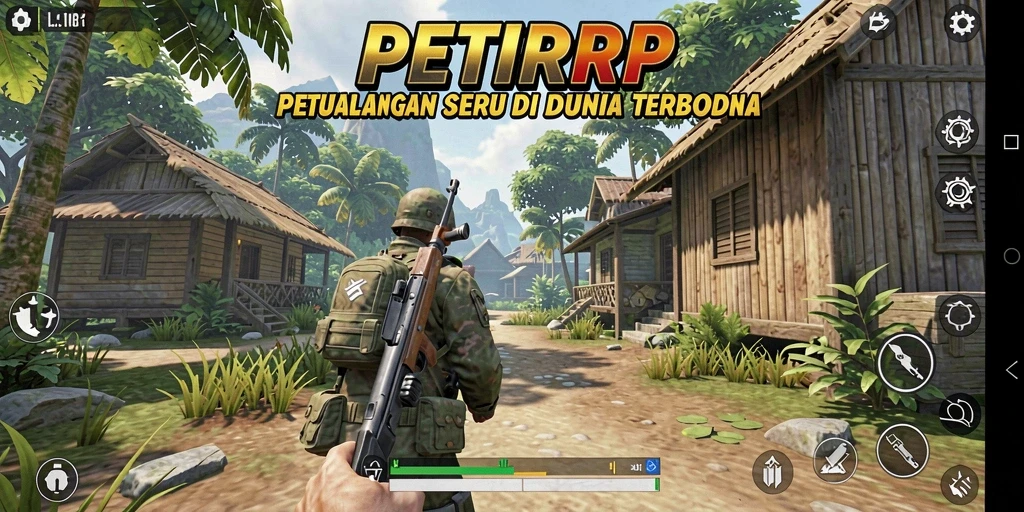 Screenshot gameplay <strong>PETIRRP</strong> menampilkan petualangan seru di dunia terbuka.