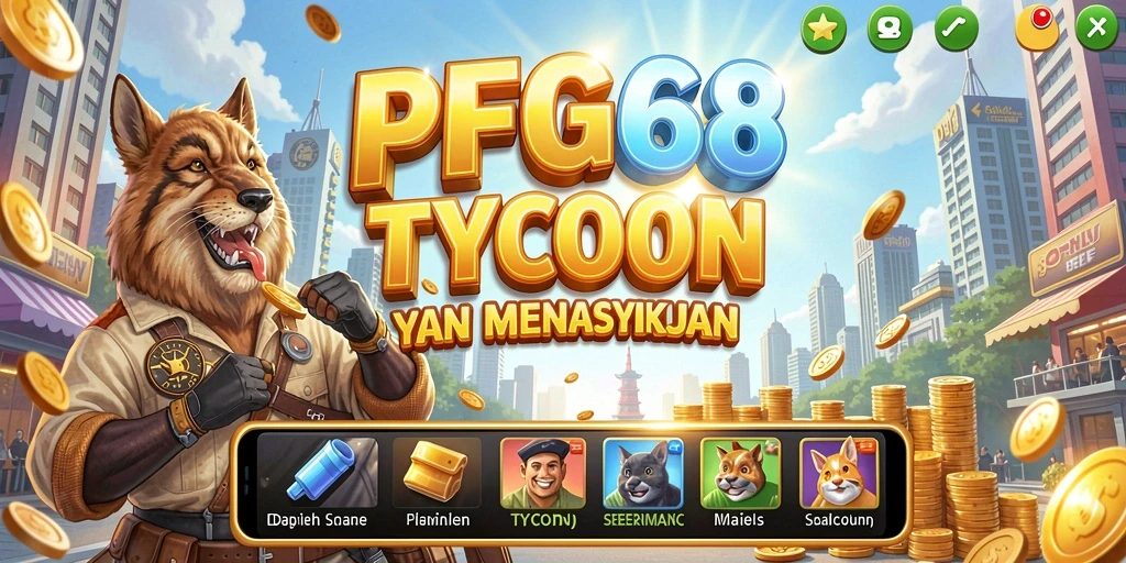Screenshot PGG68 menampilkan gameplay Tycoon yang menyenangkan.