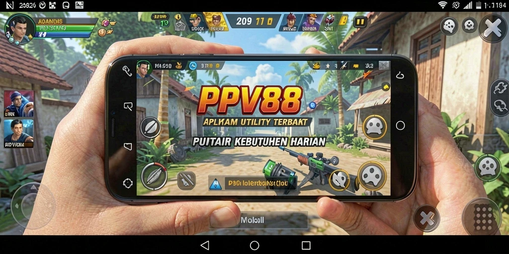 Tampilan antarmuka pengguna aplikasi PPV88 yang intuitif dan menarik.
