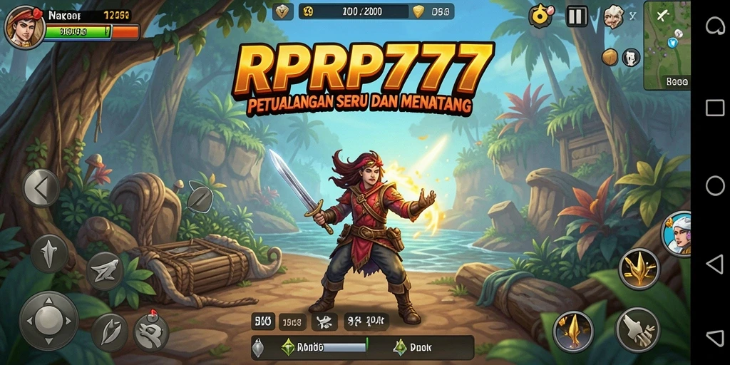 Tampilan gameplay RPRP777 dengan aksi petualangan yang seru.