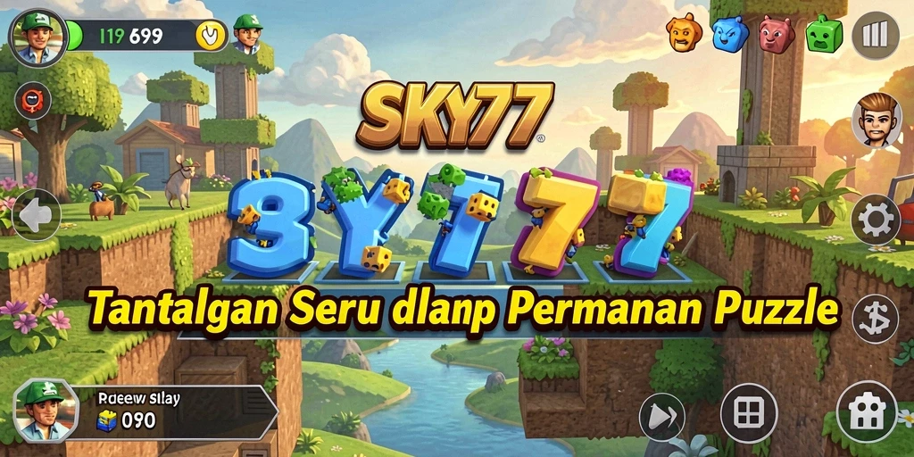 Screenshot menunjukkan gameplay menegangkan dalam permainan puzzle.