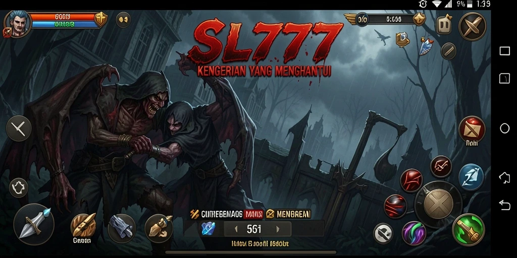 Tangkapan layar menampilkan suasana mencekam dalam gameplay Horror.