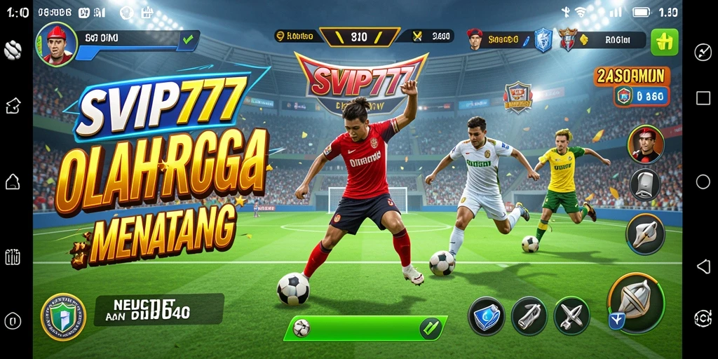 Tampilan gameplay SVIP777 yang menampilkan aksi seru olahraga.