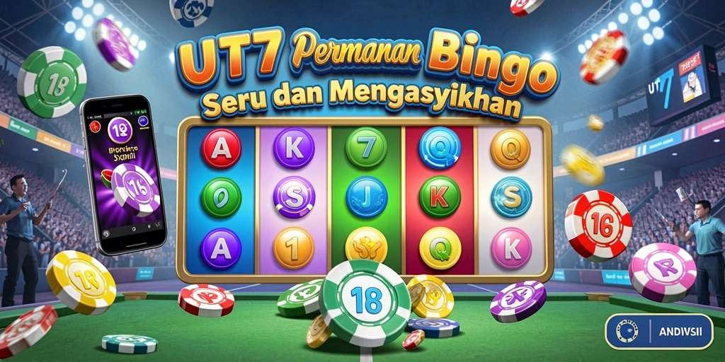 Gameplay UT77 menampilkan keseruan bermain Bingo secara interaktif.