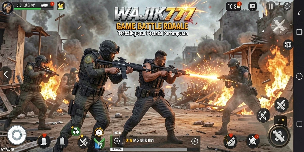 Gameplay menarik WAJIK777 dalam pertempuran Battle Royale.