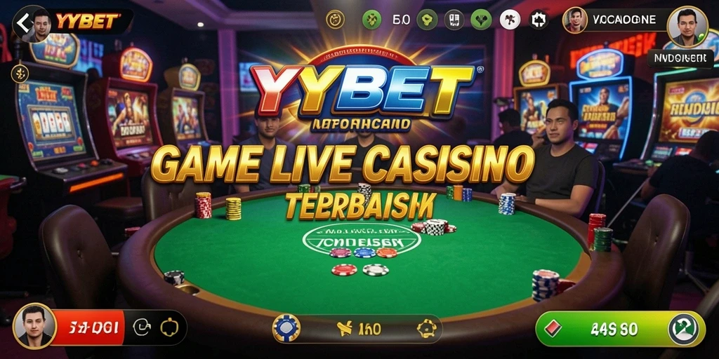 Tampilan gameplay Live Casino YYBET yang interaktif dan seru.